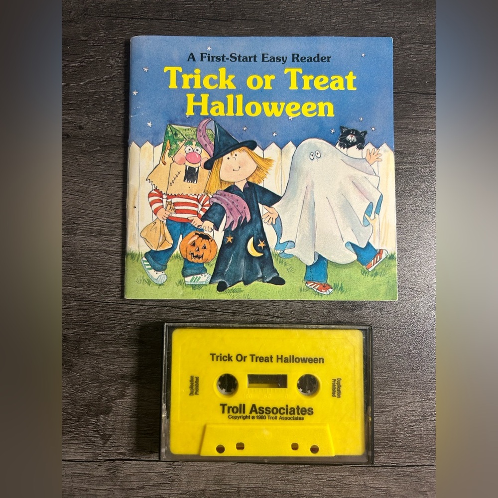 Trick or Treat Halloween Children Book with Cassette Tape